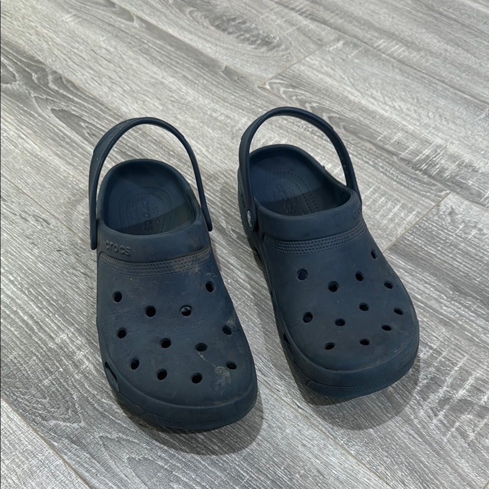 Crocs Navy Blue Men's 11- Classic Clog Slide with Sport Mode